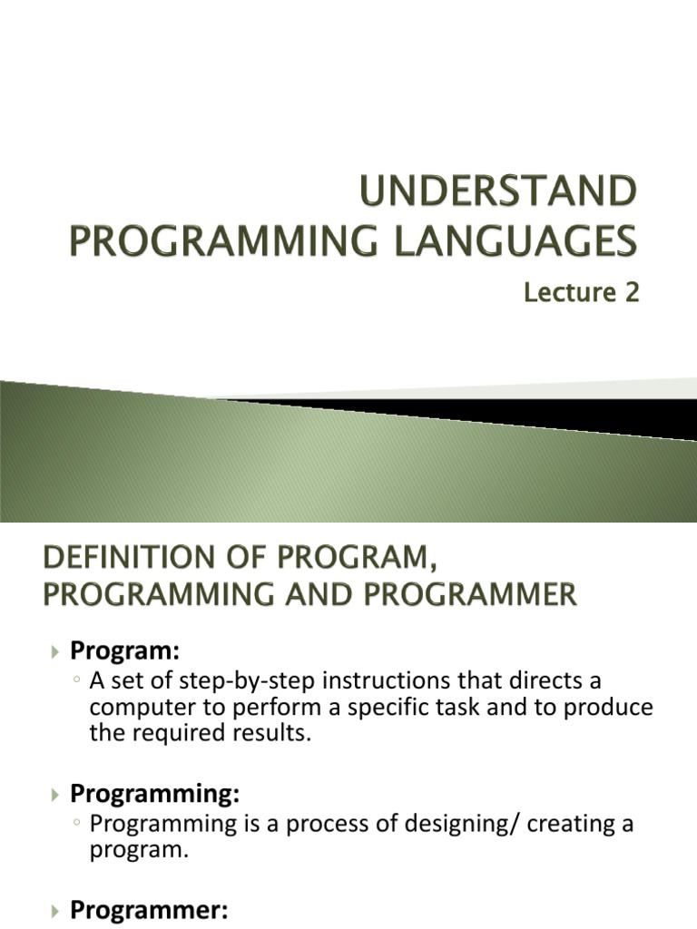 Understand Programming Languages | PDF