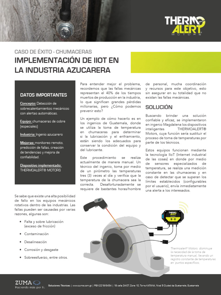 CasoDeExito THERMOALERT Motors Zuma | PDF