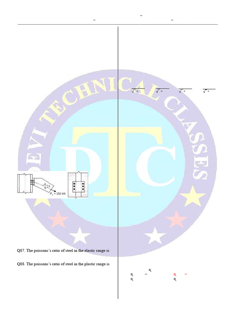 Steel Structure Questions | PDF | Buckling | Strength Of Materials