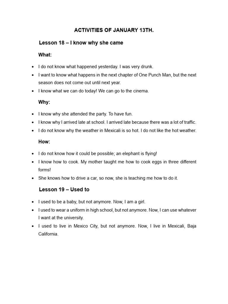 Lessons 18 and 19 | PDF