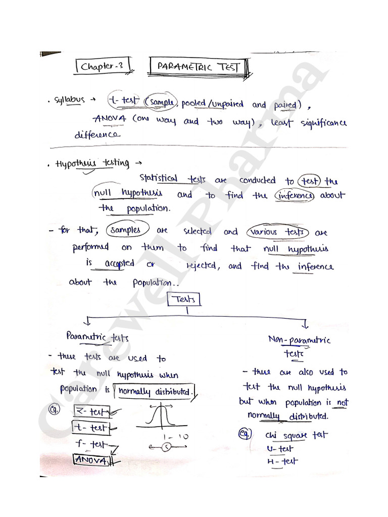 Chapter 3, Unit 2, Biostatistics and Research Methodology, B Pharmacy ...