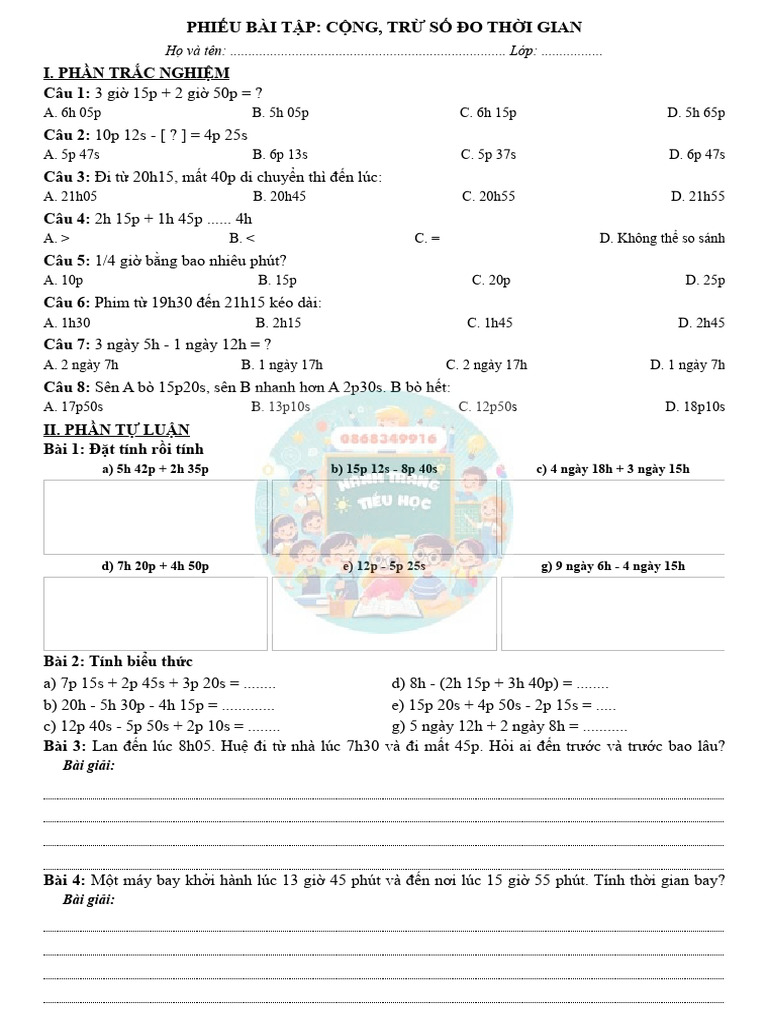 PBT Cong Tru So Do Thoi Gian Phieu 2 Watermark | PDF
