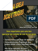 Som Na Igreja_Dicas e Truques