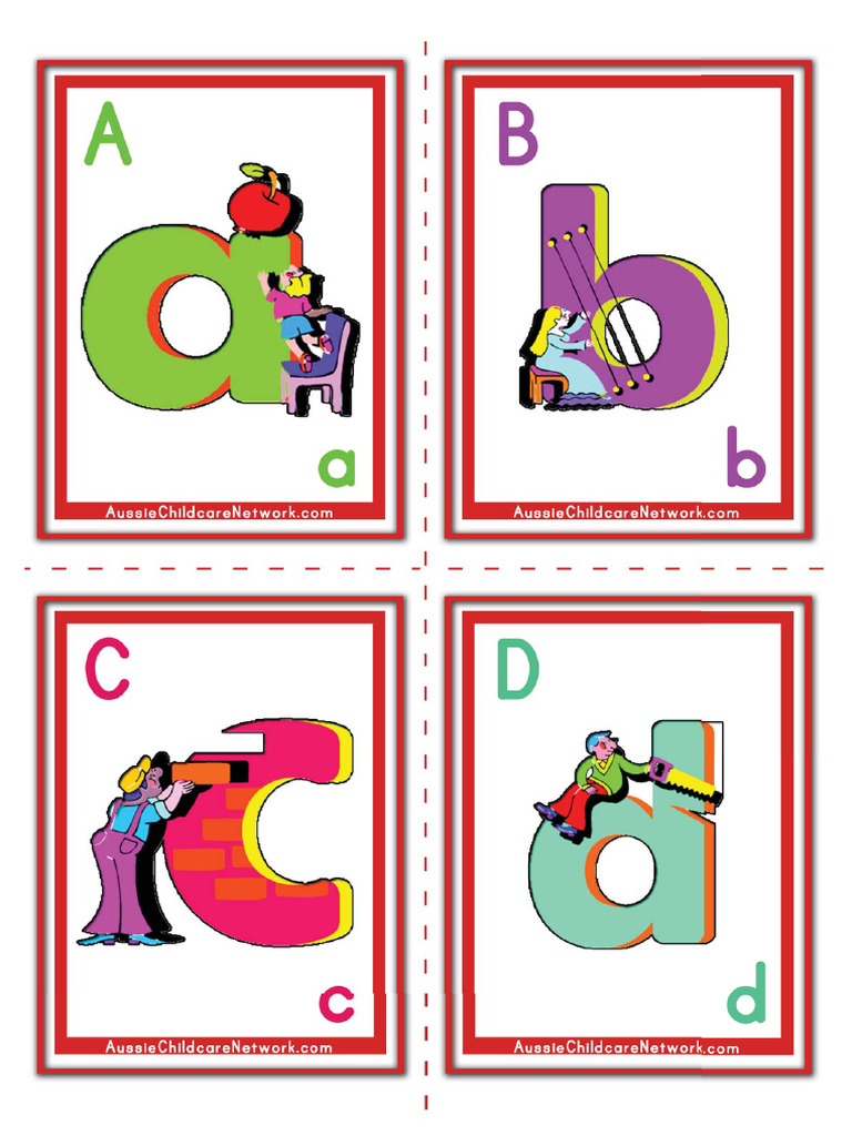 Flash Cards Alphabets ABCD | PDF