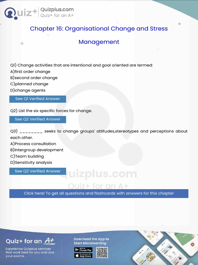 Change Activities That Are Intentional and Goal Oriented Are Termed ...