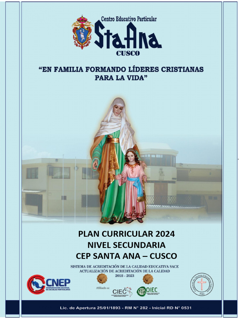Plan Curricular 2024 Secundaria 2 | PDF | Evaluación | Aprendizaje