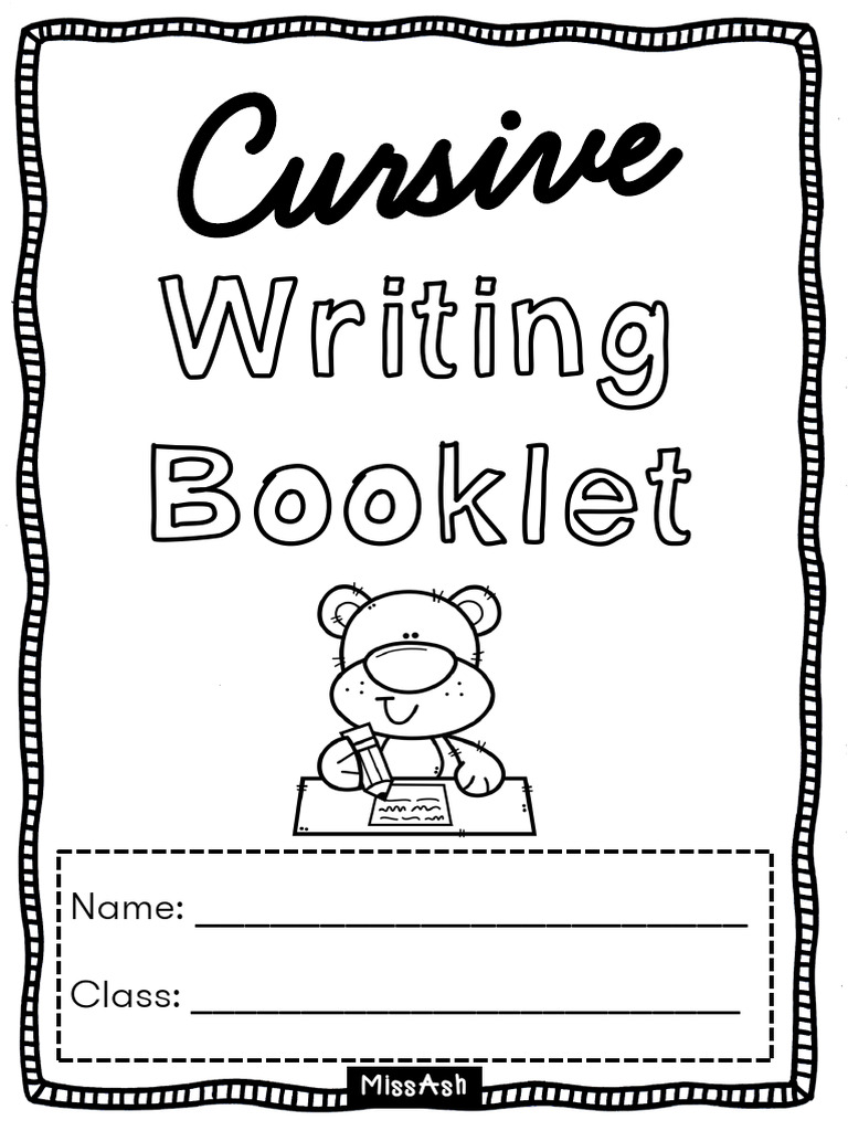Cursive Writing Booklet | PDF