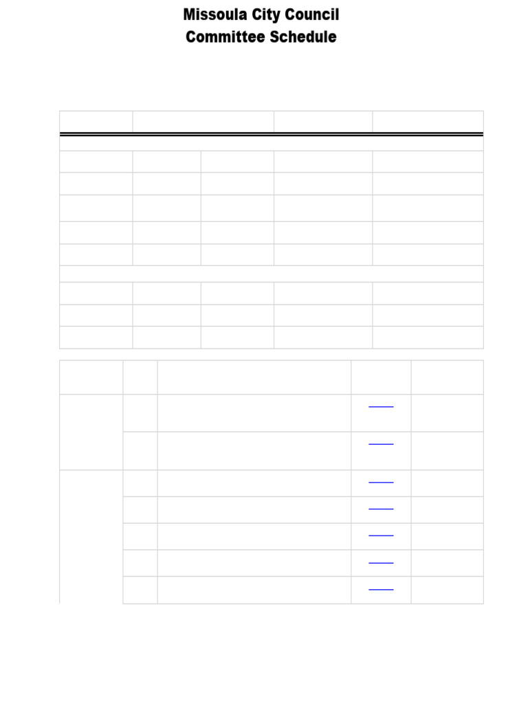 Committee Schedule - Final | PDF