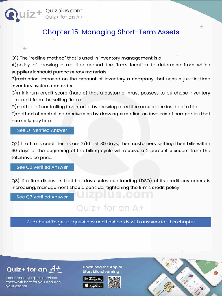 The Redline Method That Is Used in Inventory Management Is A | PDF ...