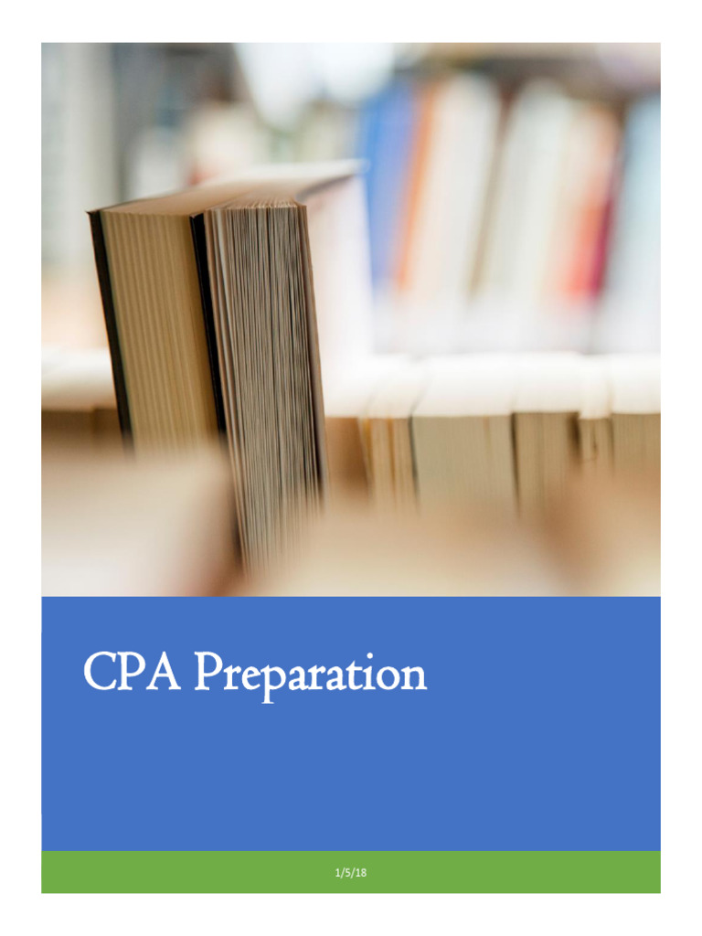 CPA Preparation | PDF