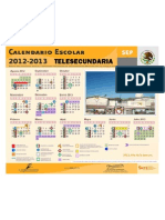 Calendario Escolar Telesecundaria 2012-2013