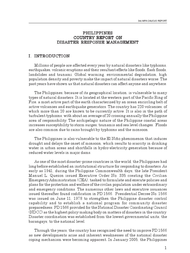 3 Disaster Response Management Pdf Disaster Risk Reduction