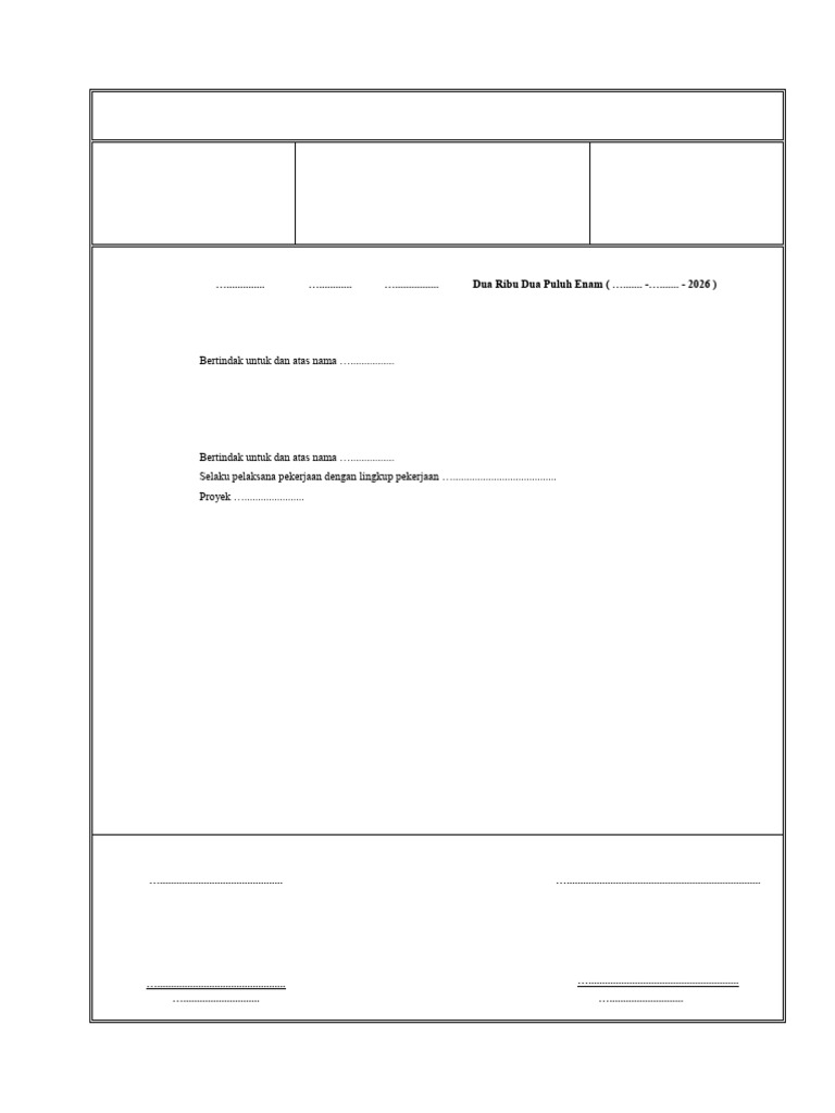 Contoh Bapp Pekerjaan | PDF