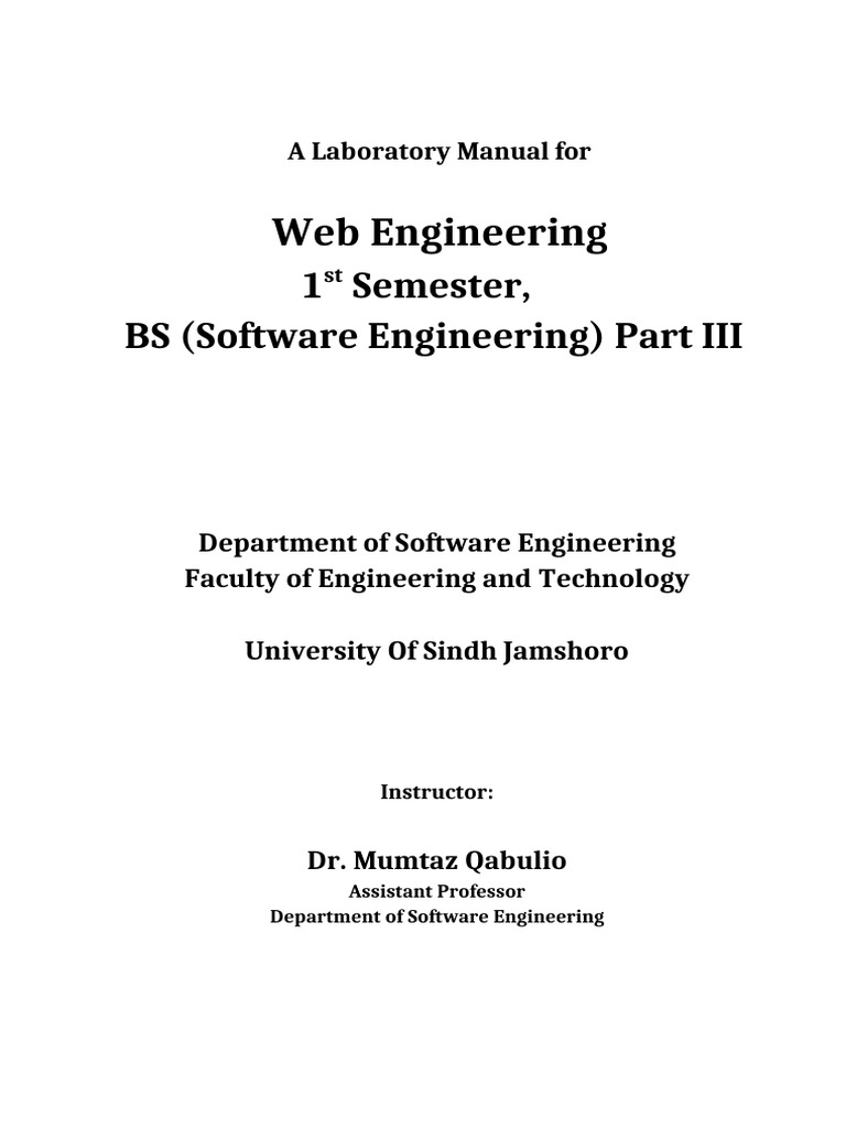 Web Engineering II | PDF | World Wide Web | Internet & Web