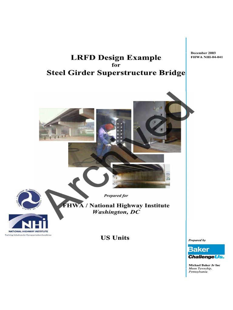 Bridge Girder Design | PDF
