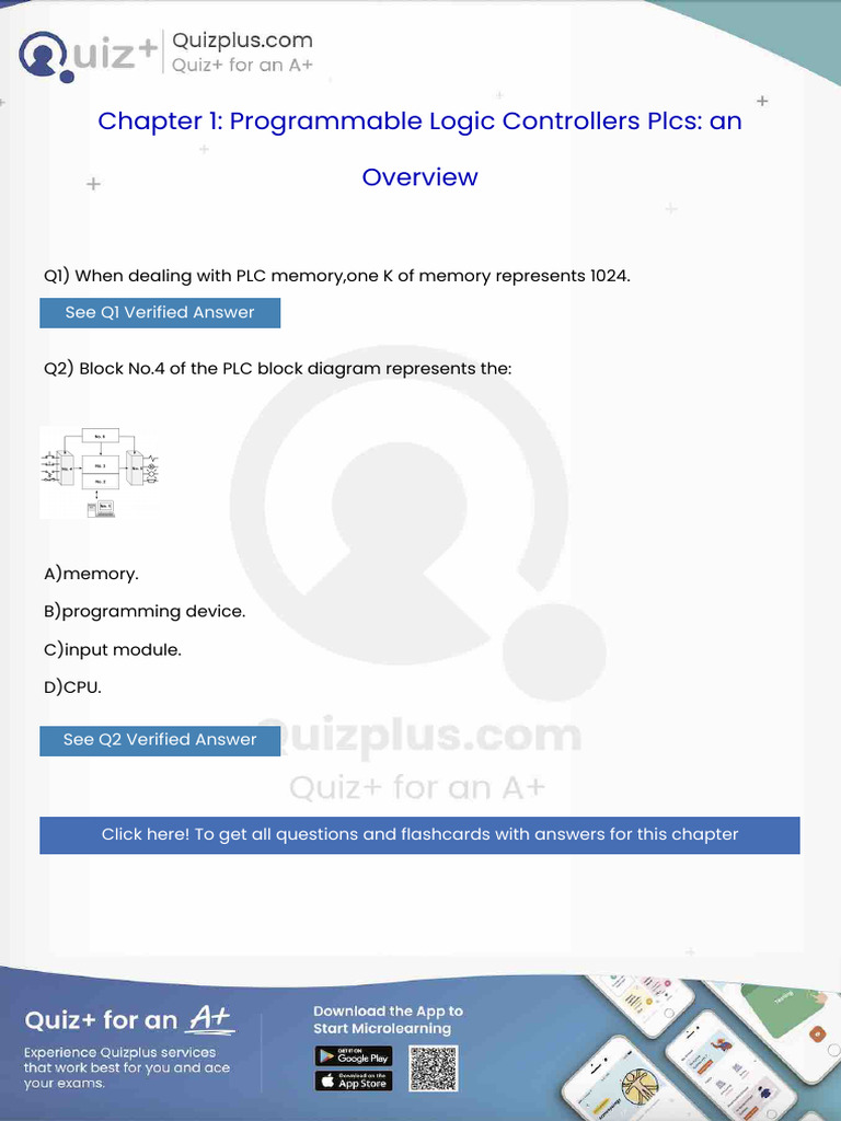 When Dealing With PLC Memoryone K of Memory Represents 1024 | PDF ...