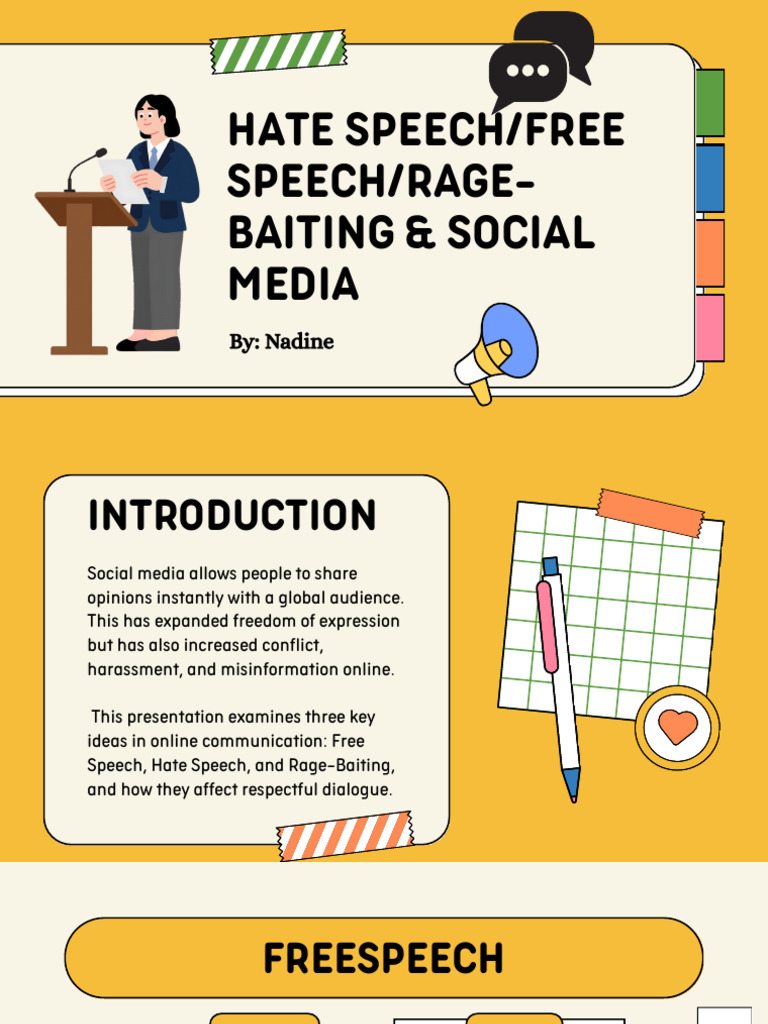 Hate Speech Presentation | PDF | Hatred | Social Media