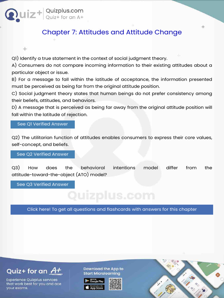 Identify A True Statement in The Context of Social Judgment Theory ...