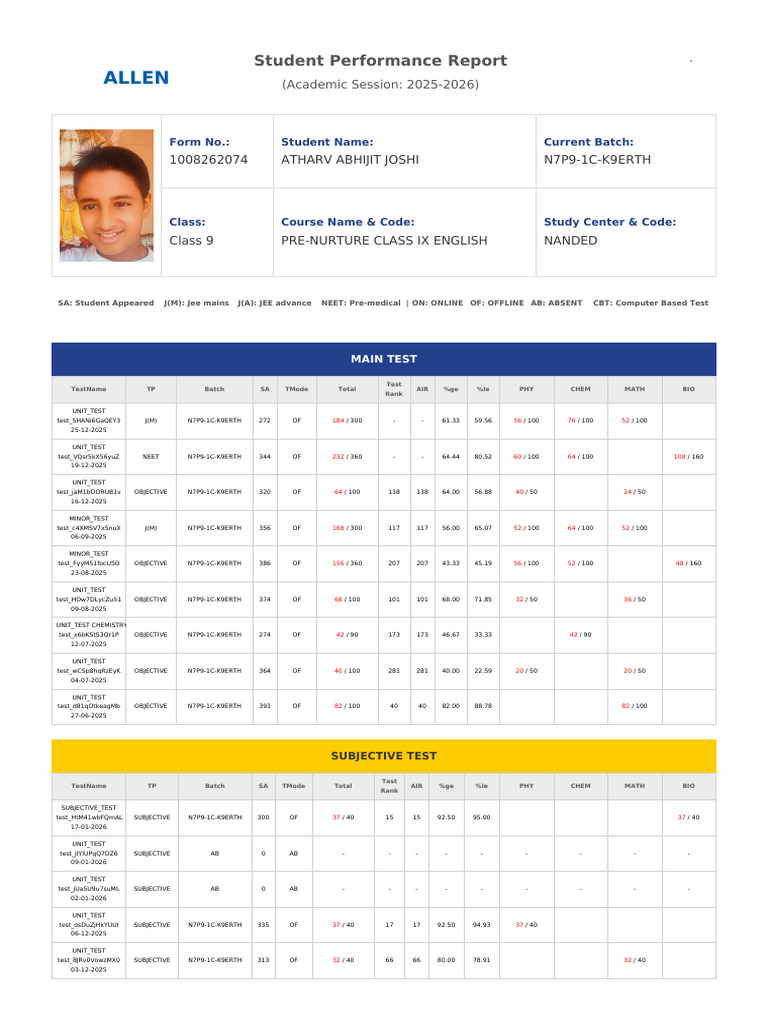 Performance Report | PDF