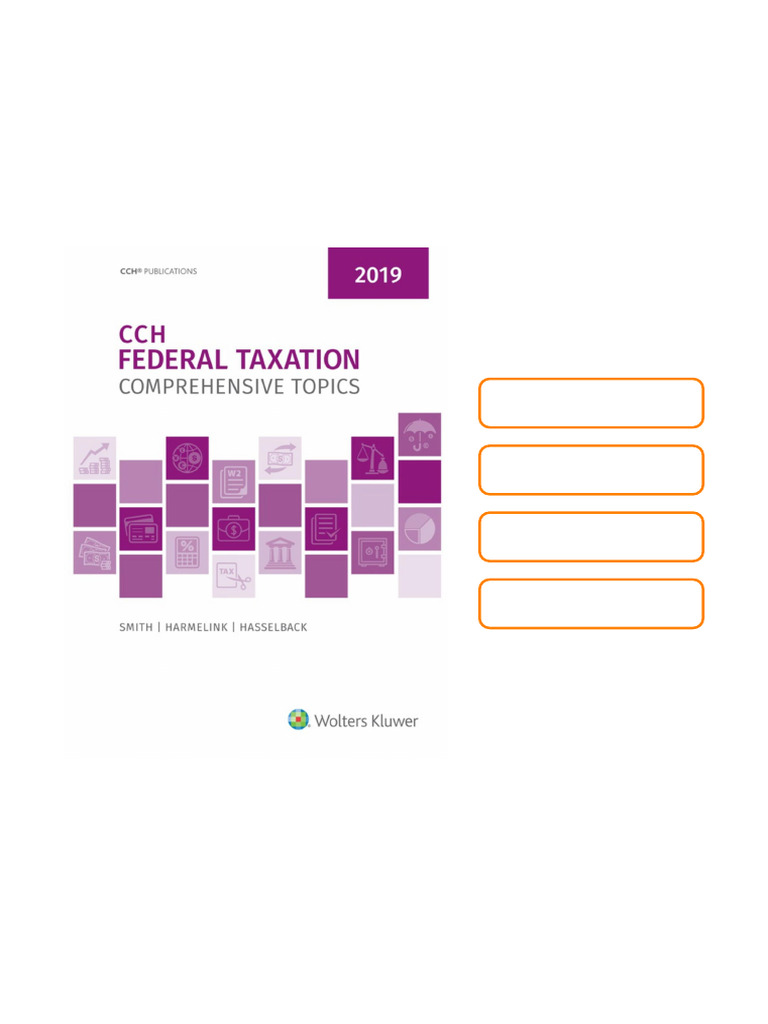 Federal Taxation Comprehensive Topics 2019 Ebook Full Chapters Instanly ...