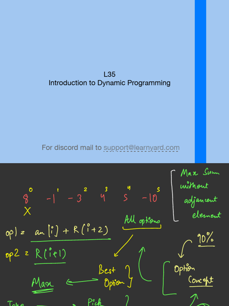 L35 - Introduction To Dynamic Programming | PDF | Algorithms | Theory ...