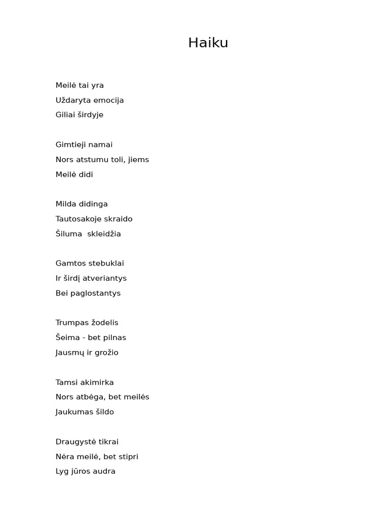 Haiku | PDF