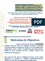 A Solution Through Integral Transforms For Laminar Flow in Annular Ducts With Rotation