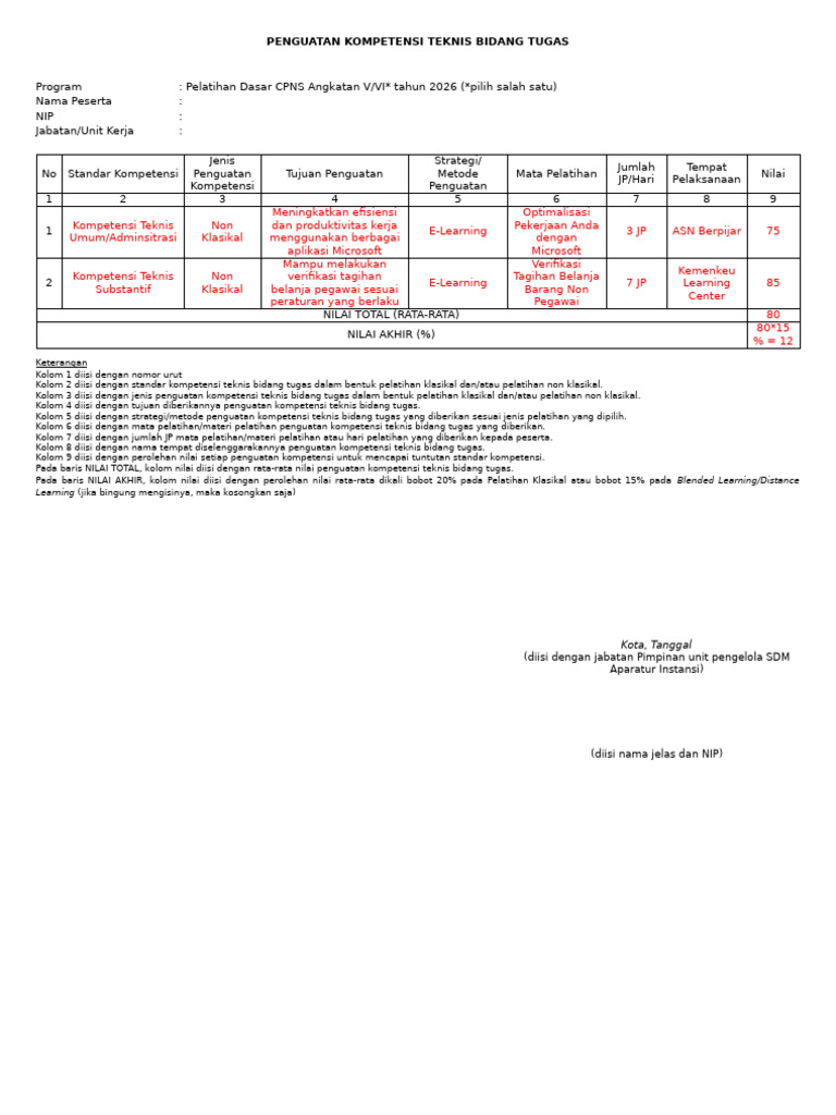 Format PKTBT | PDF