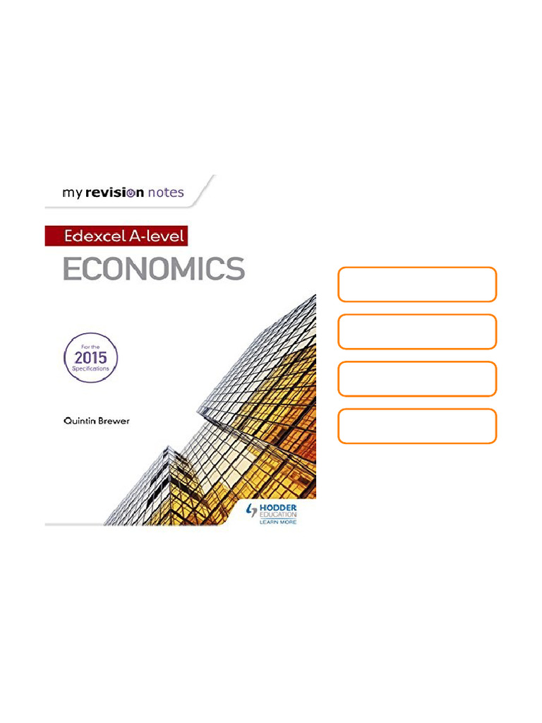 My Revision Notes Edexcel A Level Economics by Quintin Brewer PDF ...