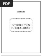 To The Subject: Chapter-1