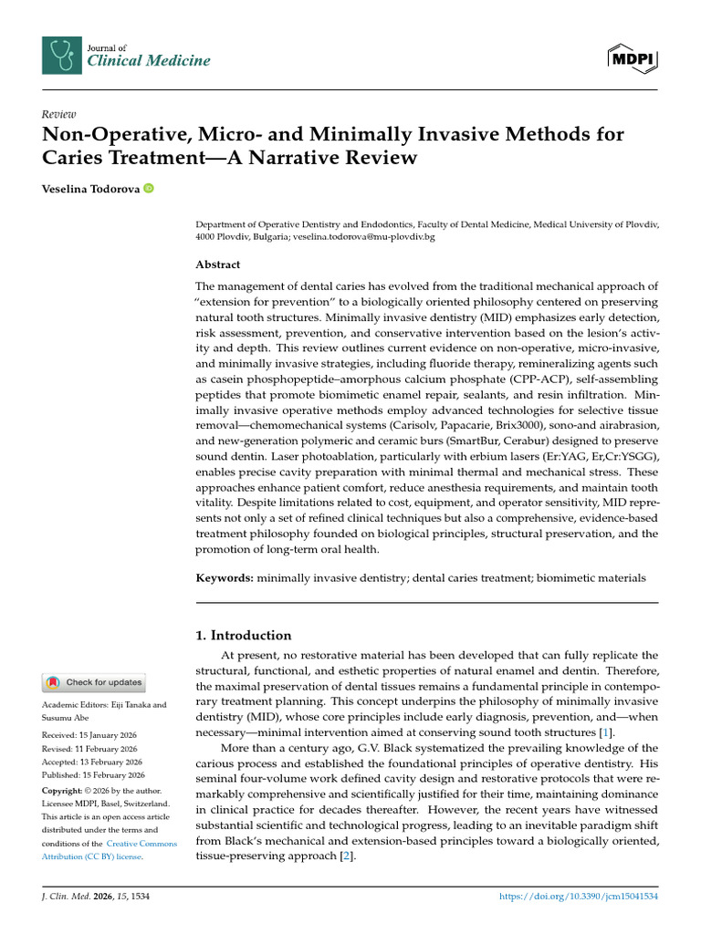 Non-Operative Caries Treatment | PDF | Tooth Enamel
