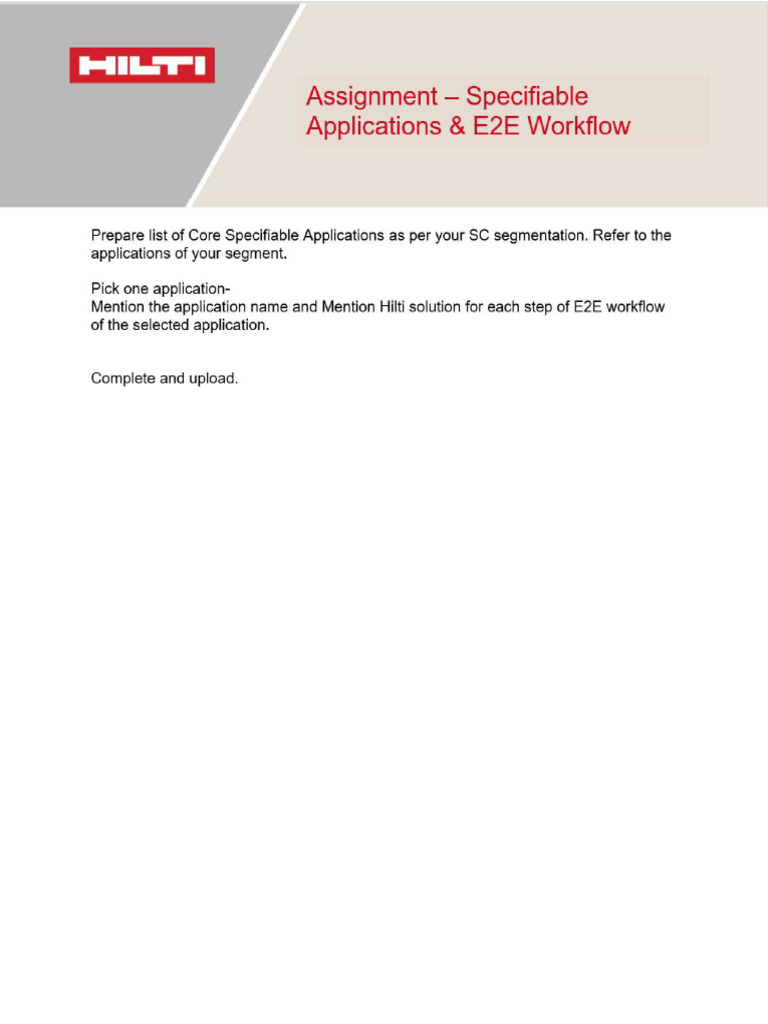 Specifiable Application | PDF