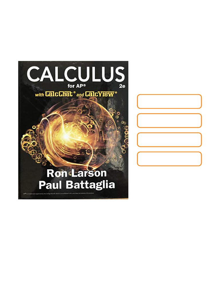 Discover The Calculus For AP, 2nd Edition Larson Full Version | PDF ...