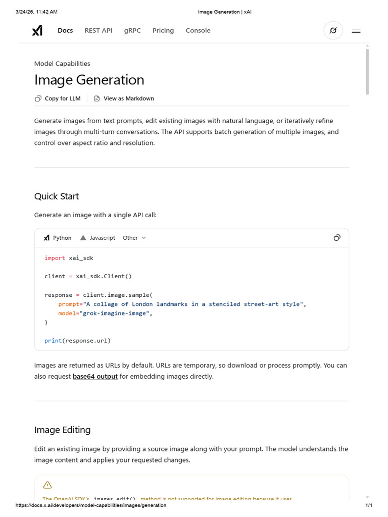 Image Generation - XAI | PDF