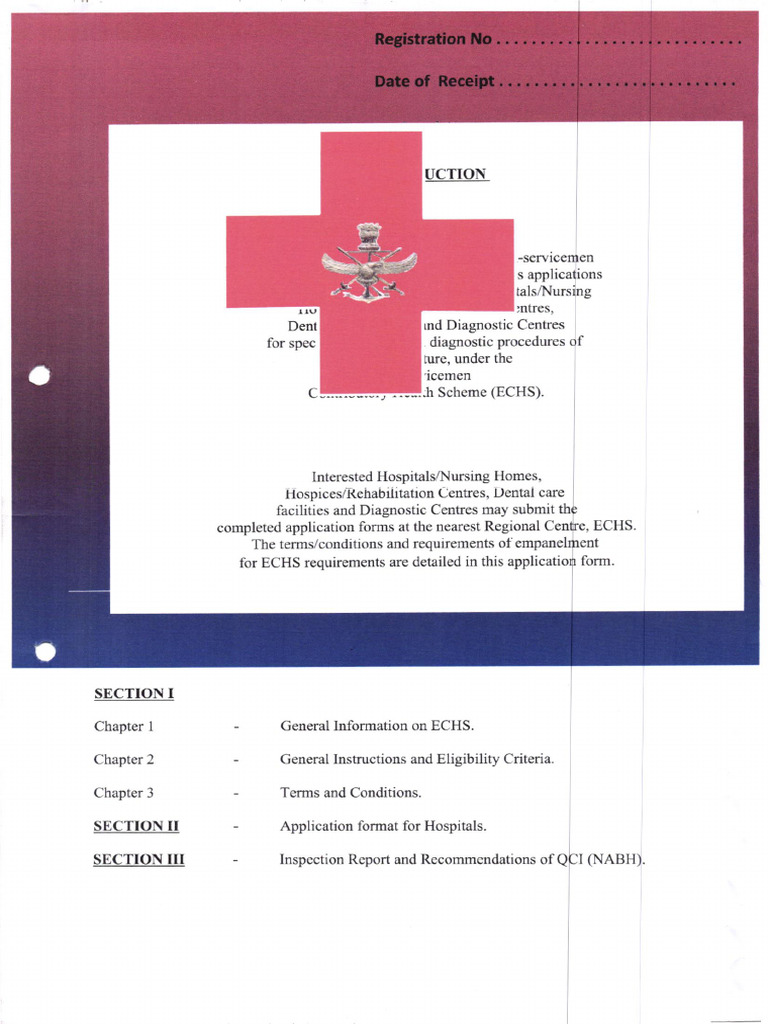 Echs Application Form | PDF | Heart | Indemnity