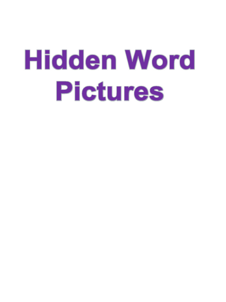 Hidden Words Family Game | PDF