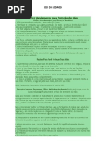 Os Dez Mandamentos para Proteção das Mãos