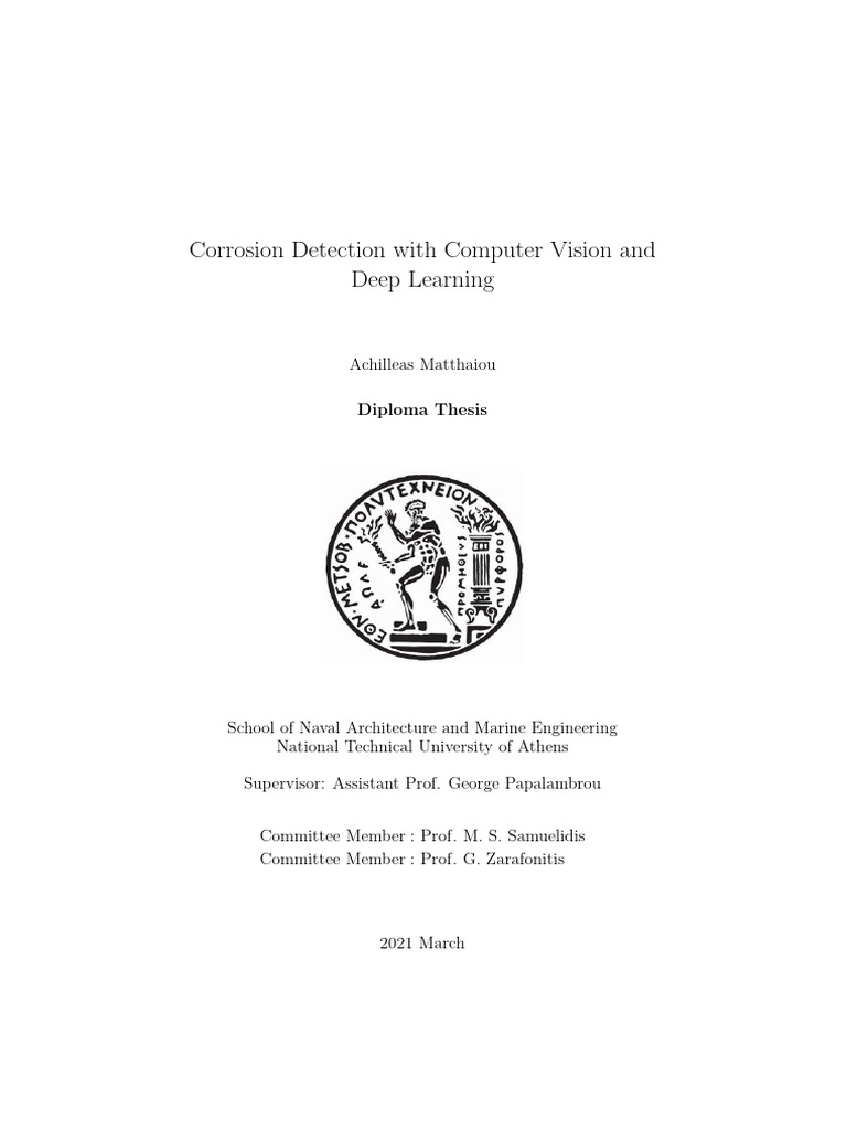 Corrosion Detection With Computer Vision and Deep Learning | PDF | Rgb ...
