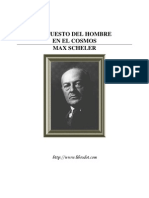 Scheller, Max - El Puesto Del Hombre en El Cosmos