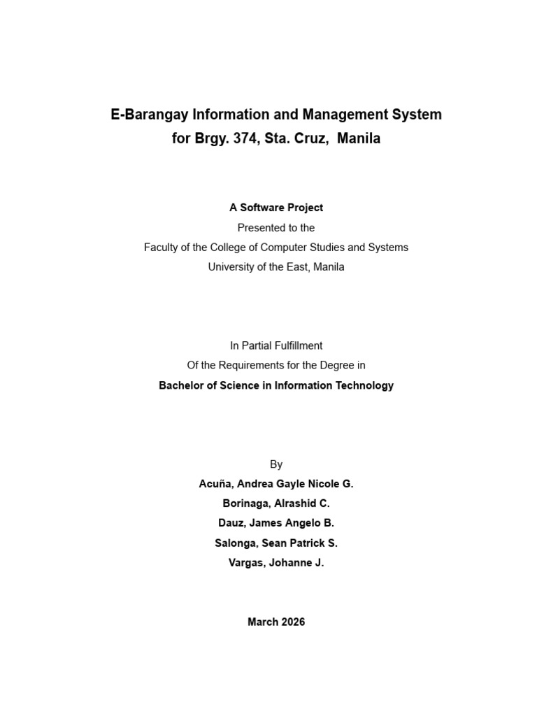 Brgy - 374 | PDF | Usability | Agile Software Development