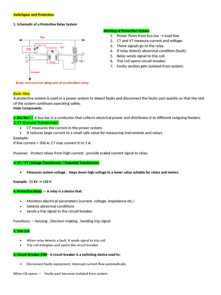 Switchgear and Protection | PDF | Relay | Transformer