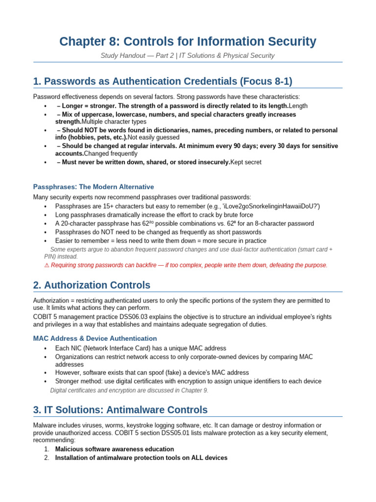 Ch8 Security Handout Part2 | PDF