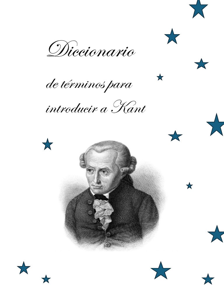 Diccionario de Términos para Introducir A Kant | PDF | Immanuel Kant ...