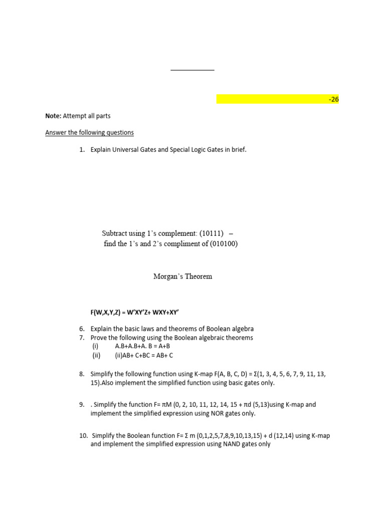 Assignment 1 (BEC201) | PDF