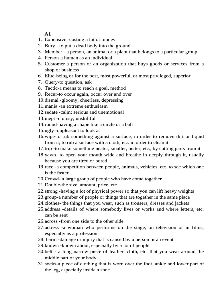 Spelling Bee Words | PDF