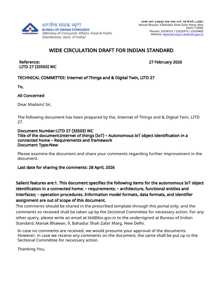 LITD 27 (33503) WC - WC-Draft Cover Letter | PDF
