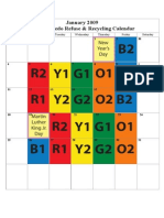 2009 Refuse Recycling Calendar Revised