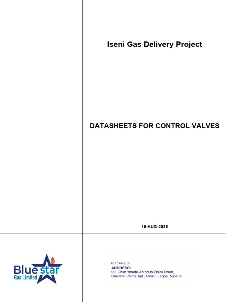 Datasheets - Control Valves Package | PDF | Valve | Hydraulics