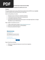 UNISA MFA User Guide for Students | PDF | Mobile App | Authentication