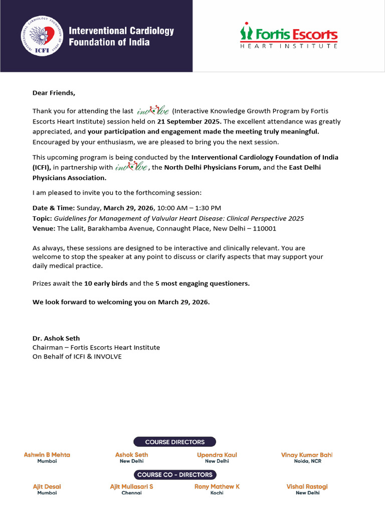 Invitation Letter - InVOLVE | PDF